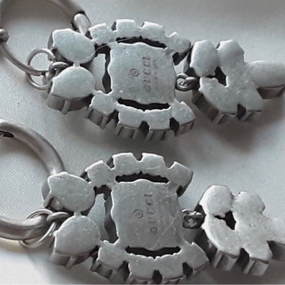 GUCCI Crystal interlocking GG earrings - Picture 4 of 6